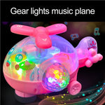 Plane with LED Flashing Lights and Music