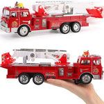 Fire Engine Truck Kids Toy with Extending Ladder & Lights & Siren Sounds