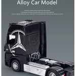 1:24 Alloy Trailer Truck Diecast Car Model