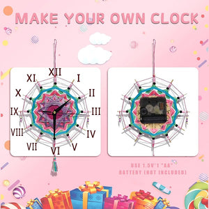 String Art Kit 2 in 1 Real Clock Lucky Pendant