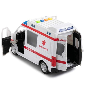 Ambulance Toy Car with Light & Siren Sound Effects