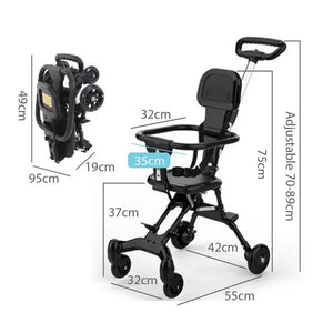 Baby Stroller, Foldable Four-wheeled Child Stroller, Lightly and easly Foldable Child Stroller