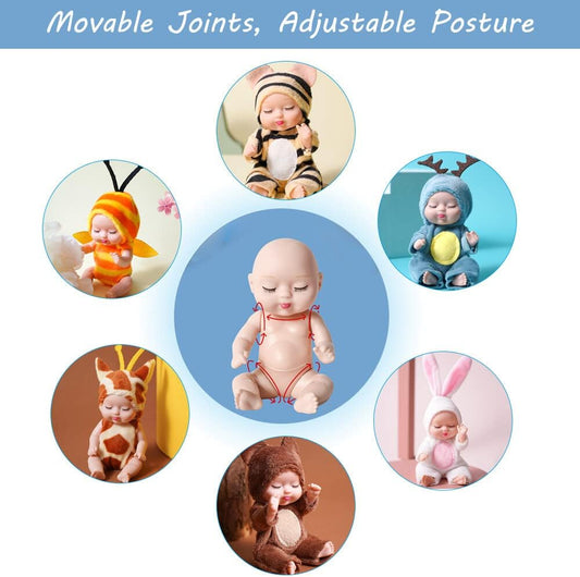 6 Mini Reborn Dolls