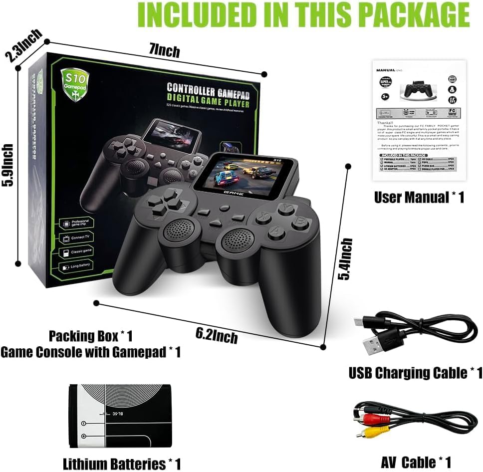 520 in 1 Game Retro Handheld Gaming