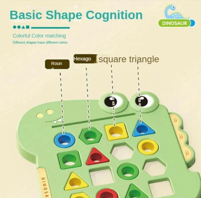 Dinosaur Shape Learning Puzzles