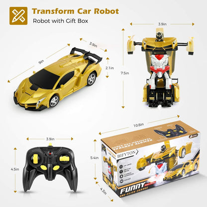Remote Control Car Transforming Robot