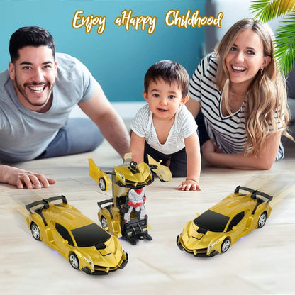 Remote Control Car Transforming Robot