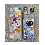 Space Theme Pencil Box with Sharpener