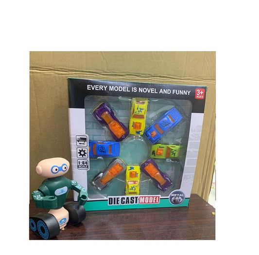 Pack of 8 Metal Cars