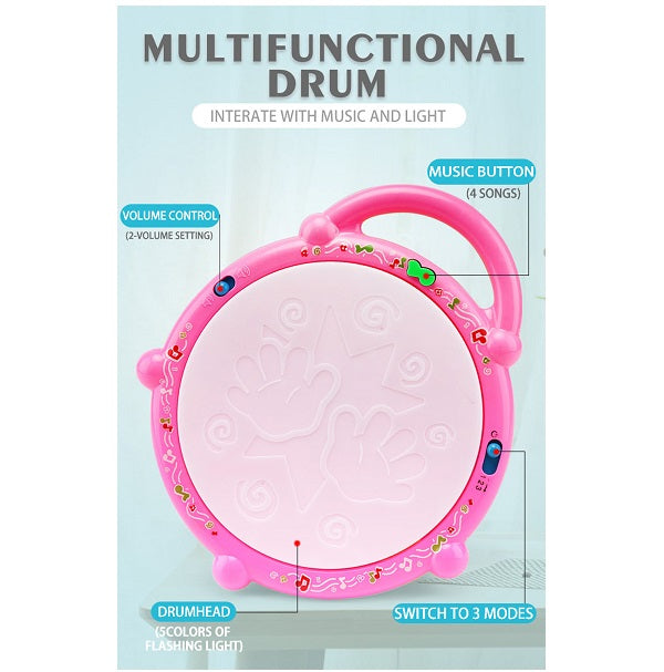 Mini Drum Music Instrument Rattle for Kid