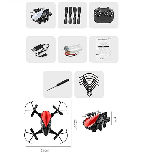 Mini Folding Drone With Colorful Lights 2.4GHZ