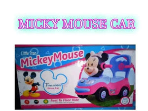 Mickey Mouse Push Car With Lights Music