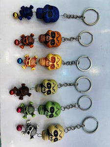 Skeleton Face Keychain