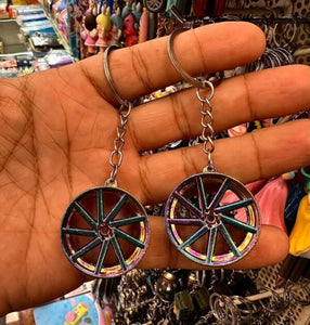 Alloy Rim Metal Keychain