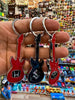 Guitar Shape Cars Logo Metal Keychain