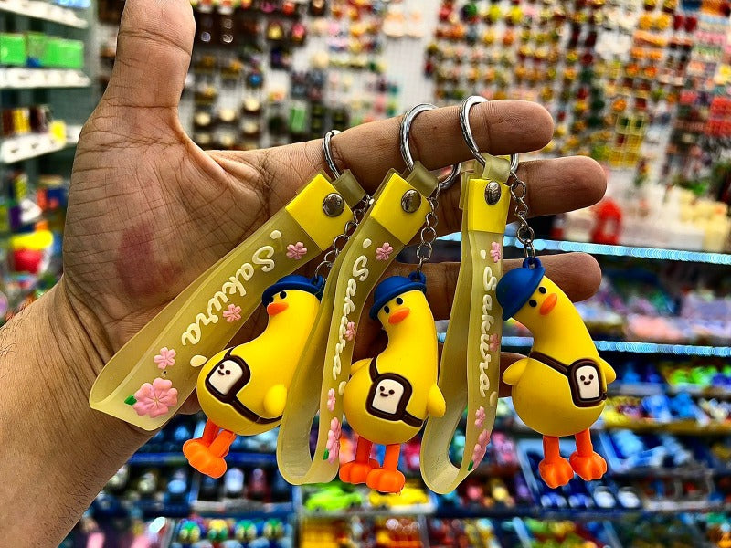 Cute Chicken Character Keychain