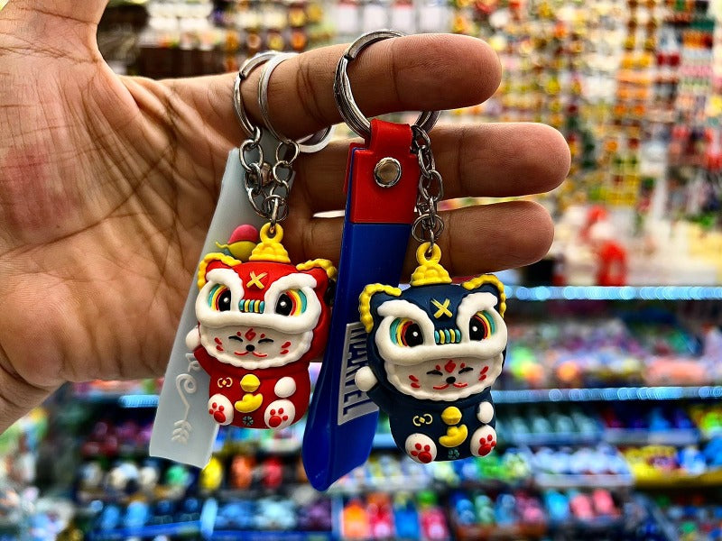 Fancy Monster Bear Character Keychain