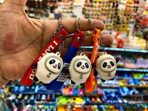 Panda Rubber Keychain