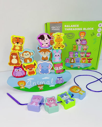 Wooden Number Balancing Blocks