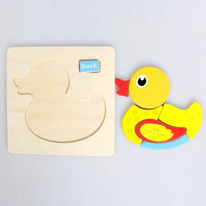 Wooden Duck Puzzle Game