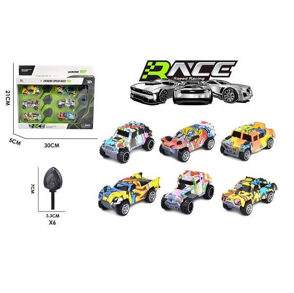 Speed Race Cars-Pack of Six