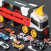 Transport Car Truck Carrier With 6 Race Cars