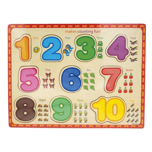 Wooden Puzzle Board – Numbers