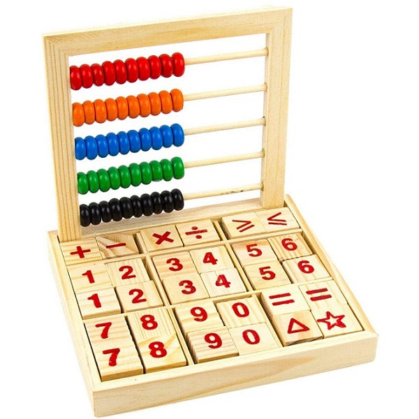 Abacus Study Blocks Wood - Promote Learning Calculations