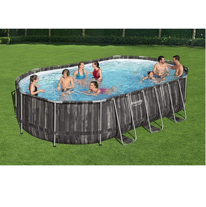 Power Steel Oval Pool Set