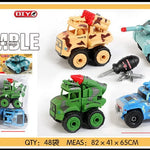 Engineering Toy Detachable Assembly  Vehicles