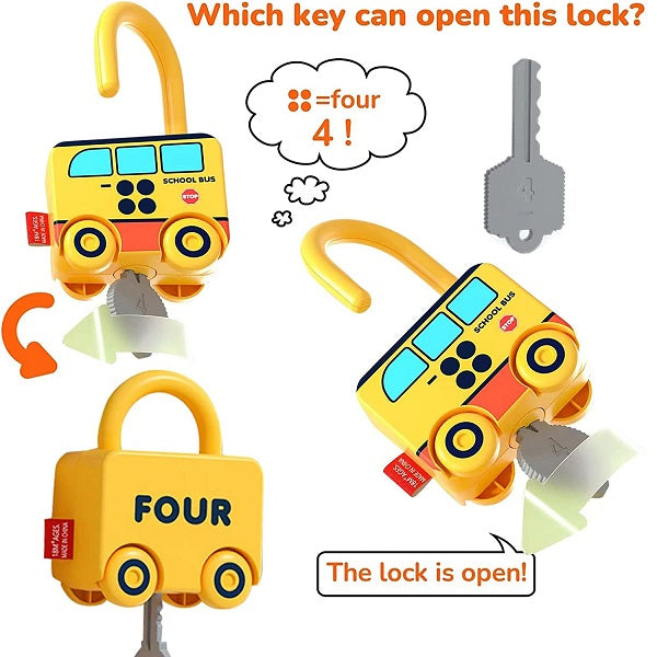 Lock and Key Car Toy Set