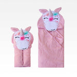 Animal Face Hooded Towel