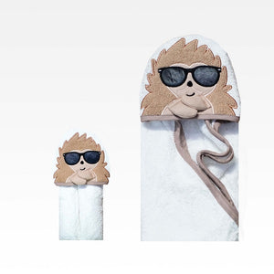 Animal Face Hooded Towel