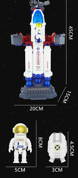 3 in1 Space Rocket Toys with Lights and Music