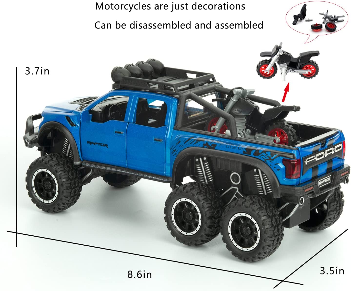 Six Wheel Hilux Die-cast