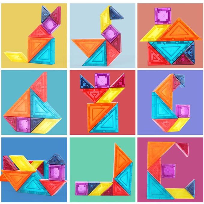 Magnetic Tangram Blocks